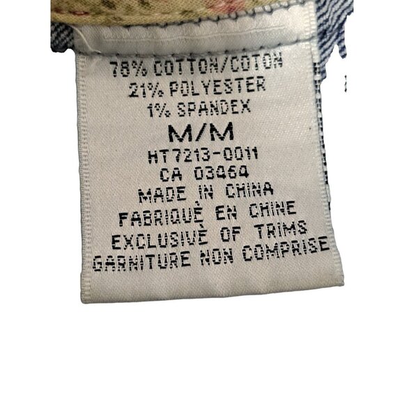 Y2K Revolution by Ricki's Streetwear Denim Lightweight Button Front Jacket Sz M - Picture 9 of 15